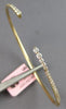 .54CT DIAMOND 14KT YELLOW GOLD ROUND GRADUATING JOURNEY FLEXIBLE BANGLE BRACELET