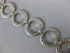 ESTATE 5.20CT DIAMOND 18K WHITE GOLD CIRCULAR SEMI ETERNITY LOVE TENNIS NECKLACE