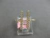 ESTATE .39CT DIAMOND 14KT YELLOW GOLD 3D CLASSIC DOUBLE BAR FUN RING
