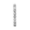 .28CT DIAMOND 18KT WHITE GOLD 3D BEZEL ETOILE ETERNITY WEDDING ANNIVERSARY RING