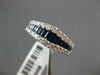 1.88CT DIAMOND & AAA SAPPHIRE 18KT WHITE GOLD ROUND & BAGUETTE ANNIVERSARY RING