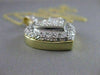 LARGE ESTATE 2.60CTW DIAMOND HEART 14K WHITE & YELLOW 2 TONE GOLD PENDANT #1878