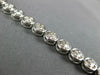 ESTATE 2.0CT DIAMOND 14K WHITE GOLD 3D ROUND BEZEL PRONG CLASSIC TENNIS BRACELET