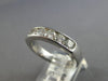 WIDE 1CT DIAMOND 14K WHITE GOLD CLASSIC 6 STONE CHANNEL WEDDING ANNIVERSARY RING