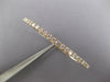 3CT DIAMOND 14KT YELLOW GOLD CLASSIC 3MM SEMI ETERNITY FLEXIBLE BANGLE BRACELET