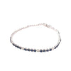 3.42CT DIAMOND & AAA SAPPHIRE 14KT WHITE GOLD 3D CLASSIC ROUND TENNIS BRACELET
