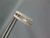 ESTATE .27CT DIAMOND 18KT ROSE GOLD ROUND CLASSIC OVAL HUGGIE HANGING EARRINGS