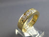 WIDE 1CT DIAMOND 14KT YELLOW GOLD ROUND CHANNEL 5 STONE WEDDING ANNIVERSARY RING