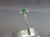 .66CT DIAMOND & AAA EMERALD 18KT WHITE GOLD SQUARE & ROUND HALO FRIENDSHIP RING