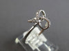 ESTATE .12CT DIAMOND 14K WHITE GOLD 3D CLASSIC LOVE KNOT INFINITY STAR LOVE RING