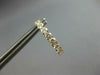 1.45CT DIAMOND 14KT YELLOW GOLD 3D ROUND INSIDE OUT OVAL HUGGIE HANGING EARRINGS
