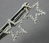 ESTATE .35CT DIAMOND 14KT WHITE GOLD 3D CLASSIC OPEN STAR STUD HANGING EARRINGS