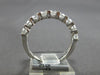 ESTATE 1.09CT DIAMOND 18KT WHITE GOLD ROUND LUCIDA 3MM WEDDING ANNIVERSARY RING