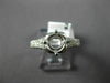 .45CT DIAMOND 14KT WHITE GOLD 3D 4 PRONG ROUND SEMI MOUNT ENGAGEMENT RING #17075