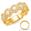 ESTATE .85CT DIAMOND 14K YELLOW GOLD CLASSIC MULTI FLOWER OPEN FILIGREE FUN RING
