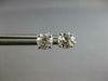 1.06CT DIAMOND 14KT WHITE GOLD 4 PRONG SOLITAIRE SCREWBACK STUD EARRINGS #27605