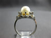 .80CT DIAMOND & AAA SOUTH SEA PEARL 14K WHITE GOLD OPEN FILIGREE FUN RING #27961