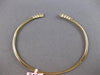 .54CT DIAMOND 14KT YELLOW GOLD ROUND GRADUATING JOURNEY FLEXIBLE BANGLE BRACELET
