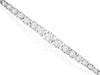 ESTATE 2.0CT DIAMOND 14KT WHITE GOLD 3D CLASSIC GRADUATING LOVE TENNIS BRACELET