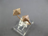 ESTATE .25CT DIAMOND 14KT ROSE GOLD 3D CLASSIC DOUBLE PYRAMID FUN RING