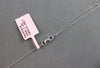 ESTATE .49CT DIAMOND 14KT WHITE GOLD CLASSIC RECTANGULAR LOVE KNOT FUN NECKLACE