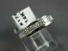 ESTATE WIDE 2.64CT PRINCESS DIAMOND 14K WHITE GOLD ETERNITY CHANNEL RING #17553