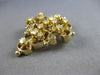 ANTIQUE EXTRA LARGE 1.80CT OLD MINE DIAMOND 14K YELLOW GOLD BROOCH PENDANT 27830