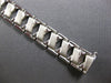 ESTATE WIDE 14KT WHITE GOLD 3D CLASSIC MATTE & SHINY CRISS CROSS FUN BRACELET