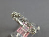 .24CT DIAMOND 14KT WHITE GOLD 3D 7 STONE FILIGREE MATTE & SHINY ANNIVERSARY RING