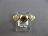ESTATE .16CT DIAMOND 14KT YELLOW GOLD 3D ROUND CLUSTER FLOWER FUN RING