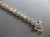 ESTATE 3.0CT DIAMOND 14KT WHITE GOLD 3D CLASSIC ROUND SWIRL TENNIS BRACELET