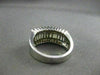 ANTIQUE WIDE 1.82CT DIAMOND BAGUETTE & ROUND 14KT W GOLD ANNIVERSARY RING #2137