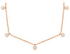 ESTATE .50CT DIAMOND 14KT ROSE GOLD CLASSIC BY THE YARD CHANDELIER FUN NECKLACE