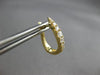 .55CT DIAMOND 18KT YELLOW GOLD ROUND OVAL HUGGIE HOOP LEVERBACK HANGING EARRINGS