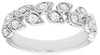 ESTATE .50CT DIAMOND 14KT WHITE GOLD 3D ROUND MULTI LEAF FILIGREE FUN RING