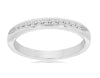 .33CT DIAMOND 14KT WHITE GOLD 3D PRINCESS CHANNEL SEMI ETERNITY ANNIVERSARY RING
