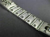 ESTATE WIDE 1.35CT DIAMOND 14K WHITE GOLD 3D SOLID ITALIAN MEN'S BRACELET #24833