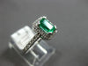 .74CT DIAMOND & AAA EMERALD 14KT WHITE GOLD SQUARE HALO CLASSIC ENGAGEMENT RING