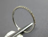 ESTATE .16CT DIAMOND 18KT WHITE GOLD 1MM SEMI ETERNITY WEDDING ANNIVERSARY RING