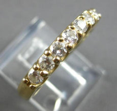 .50CT DIAMOND 14KT YELLOW GOLD 7 STONE SHARED PRONG ROUND ANNIVERSARY RING 28163