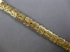 ESTATE LARGE AAA ONYX 14KT YELLOW GOLD 3D CLASSIC BYZANTINE TOGGLE BRACELET