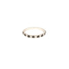 .44CT WHITE & BLACK DIAMOND 18KT WHITE GOLD 3D SEMI ETERNITY ANNIVERSARY RING