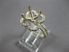 .75CT DIAMOND 14KT YELLOW GOLD CLASSIC 4 PRONG FLOWER SEMI MOUNT ENGAGEMENT RING