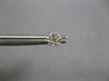 ESTATE SMALL .25CT DIAMOND 14K WHITE GOLD CLUSTER INVISIBLE FLOWER STUD EARRINGS