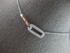 ESTATE .49CT DIAMOND 14KT WHITE GOLD CLASSIC RECTANGULAR LOVE KNOT FUN NECKLACE