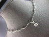.37CT DIAMOND 14KT WHITE GOLD MATTE & SHINY ETOILE SEMI ETERNITY LOVE NECKLACE