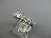 ESTATE .69CT DIAMOND PLATINUM CLASSIC 5 STONE CHANNEL PRINCESS ANNIVERSARY RING