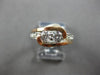 .80CT DIAMOND 14K WHITE & ROSE GOLD CLASSIC ROUND CRISS CROSS INFINITY LOVE RING