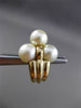 ESTATE LARGE 14KT YELLOW GOLD CLASSIC AAA SOUTH SEA PEARL CLIP ON EARRINGS #2954