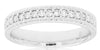 .26CT DIAMOND 14KT WHITE GOLD CLASSIC ROUND SHARED PRONG MENS ANNIVERSARY RING